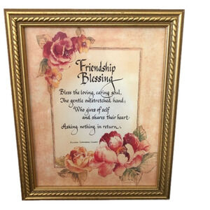 Home Interiors Friendship Blessing Picture Retired